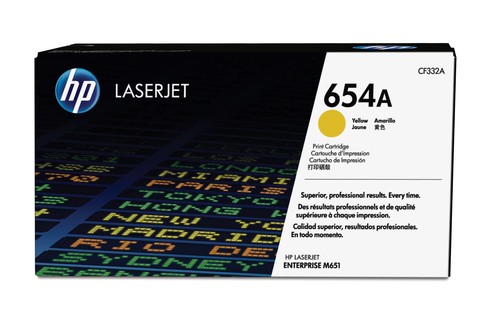 HP 654A Yellow Original LaserJet Toner Cartridge, gelb HP 654A Yellow Original LaserJet Toner Cartridge, gelb