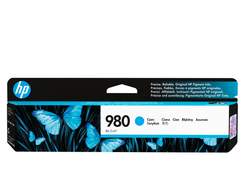HP 980 Cyan Original Ink Cartridge, cyan HP 980 Cyan Original Ink Cartridge, cyan