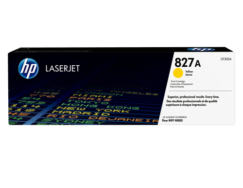 HP 827A Yellow Original LaserJet Toner Cartridge, original, gelb, Toner HP 827A Yellow Original LaserJet Toner Cartridge, original, gelb, Toner