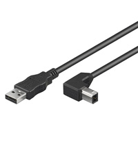 2m USB 2.0 Typ A > Typ B Stecker/ Stecker 2m USB 2.0 Typ A > Typ B Stecker/ Stecker