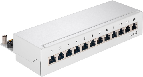 CAT 5e Mini/Desktop Patch Panel, 12 CAT 5e Mini/Desktop Patch Panel, 12