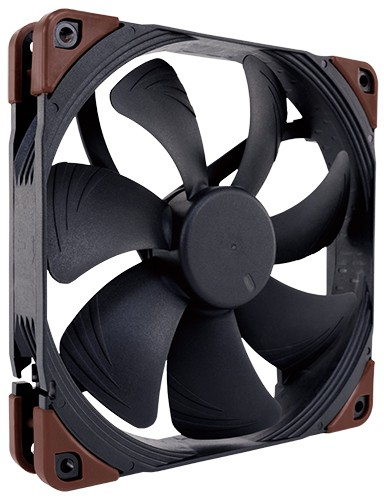 Noctua NF-A14 industrialPPC-3000 PWM&comma; schwarz&comma; braun&comma; L&uuml;fter&comma; 25x140x140mm&comma; 800-3000rpm&comma; 269&comma;3 m&sup3;&sol;h&comma; 41&comma;3 dB&comma; 10&comma;52 mmH2O&comma; 4-pin