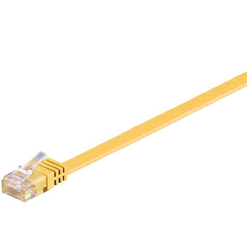 1m Patchkabel Cat6, U/UTP, gelb, Goobay 1m Patchkabel Cat6, U/UTP, gelb, Goobay