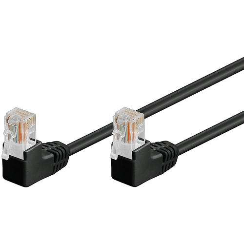 0,5m Patchkabel Cat5e, U/UTP, schwarz, Goobay 0,5m Patchkabel Cat5e, U/UTP, schwarz, Goobay
