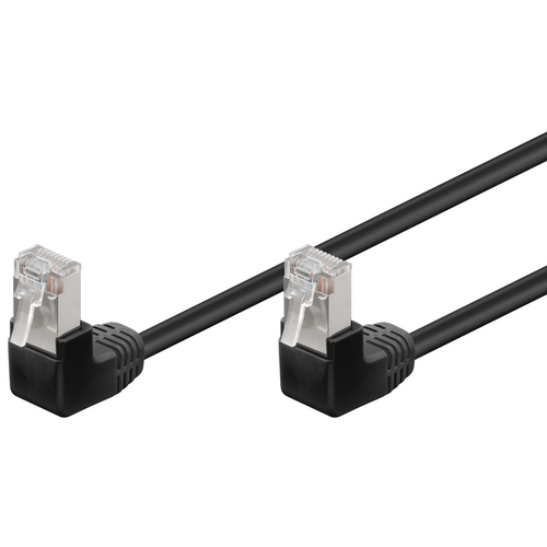 1m Patchkabel Cat5e, F/UTP, schwarz, Goobay 1m Patchkabel Cat5e, F/UTP, schwarz, Goobay