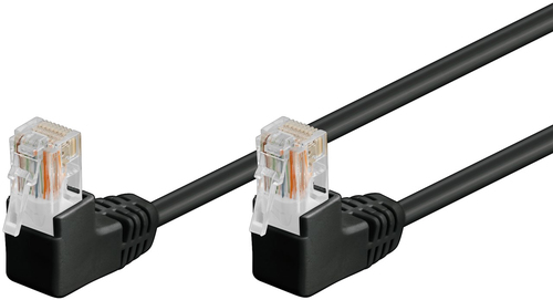 2m Patchkabel Cat5e&comma; U&sol;UTP&comma; schwarz&comma; Kupferverkleidetes Aluminium &lpar;CCA&rpar;&comma; Goobay