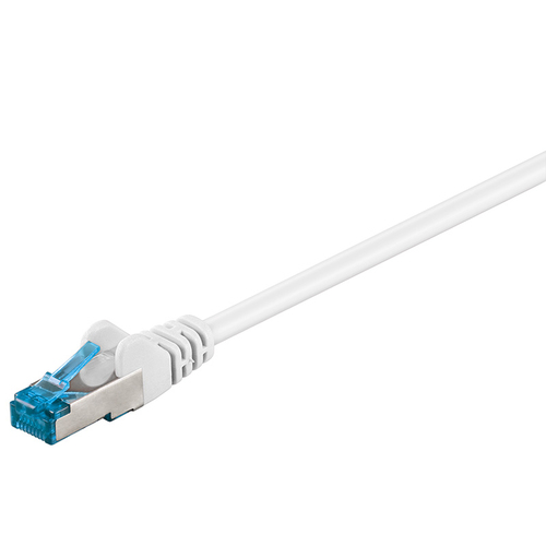15m Patchkabel Cat6a, S/FTP, weiß, Goobay 15m Patchkabel Cat6a, S/FTP, weiß, Goobay