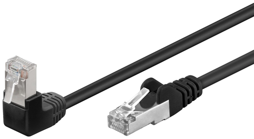 0,25m Patchkabel Cat5e, F/UTP, schwarz, Kupferverkleidetes Aluminium (CCA), Goobay 0,25m Patchkabel Cat5e, F/UTP, schwarz, Kupferverkleidetes Aluminium (CCA), Goobay