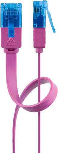 2m Patchkabel Cat6a, U/UTP, magenta, Kupfer, Goobay 2m Patchkabel Cat6a, U/UTP, magenta, Kupfer, Goobay