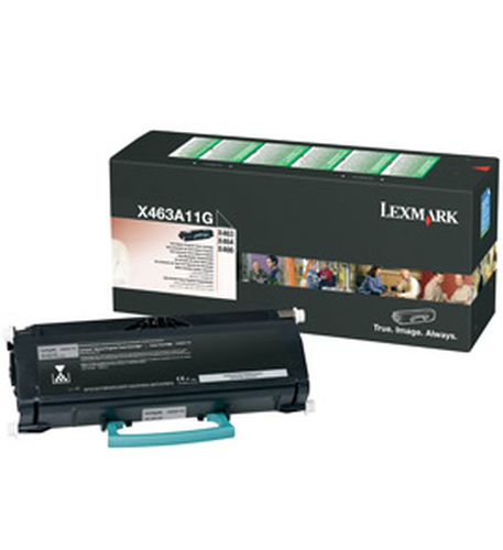 Lexmark X463A11G, original, schwarz, Toner Lexmark X463A11G, original, schwarz, Toner