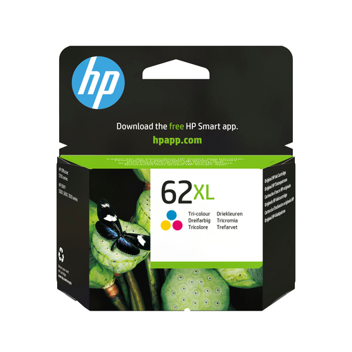 HP 62XL Cyan/Magenta/Gelb Original Tintenpatrone mit hoher Reichweite HP 62XL Cyan/Magenta/Gelb Original Tintenpatrone mit hoher Reichweite