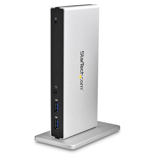 StarTech.com USB3SDOCKDD, USB 3.2 Gen 1 (3.1 Gen 1) Type-B, schwarz, silber, Aluminium Gehäuse StarTech.com USB3SDOCKDD, USB 3.2 Gen 1 (3.1 Gen 1) Type-B, schwarz, silber, Aluminium Gehäuse