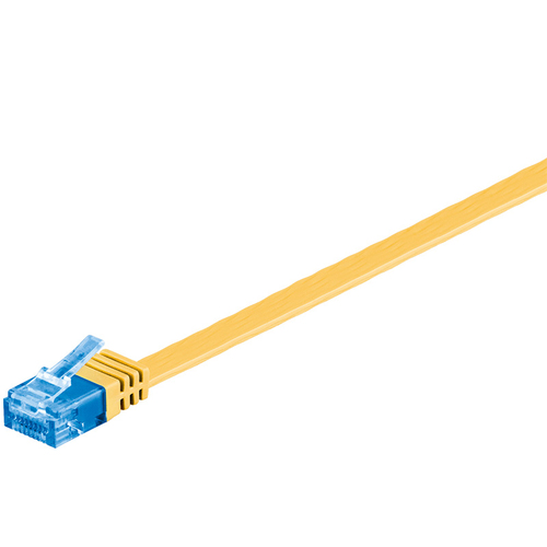 0,5m Patchkabel Cat6a, U/UTP, gelb, Goobay 0,5m Patchkabel Cat6a, U/UTP, gelb, Goobay