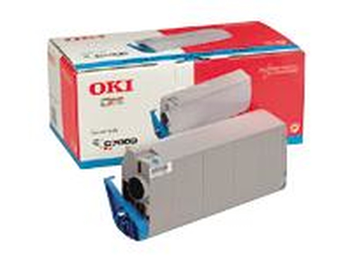 OKI TONER C7100&sol;C7300&sol;C7500 CYAAN&comma; original&comma; cyan