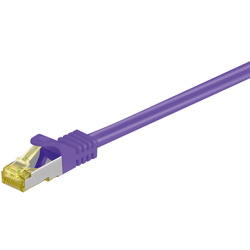 0,5m Patchkabel Cat7, S/FTP, violett, Goobay 0,5m Patchkabel Cat7, S/FTP, violett, Goobay
