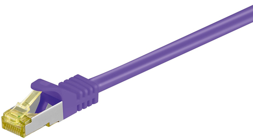 1,5m Patchkabel Cat7, S/FTP, violett, Kupfer, Goobay 1,5m Patchkabel Cat7, S/FTP, violett, Kupfer, Goobay