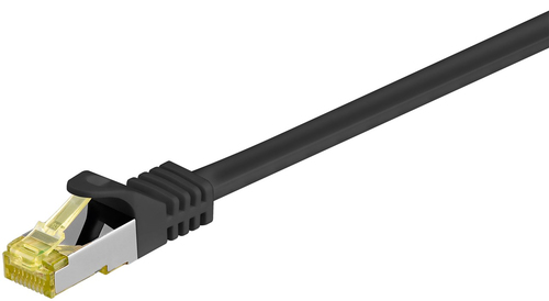 30m Patchkabel Cat7&comma; S&sol;FTP&comma; schwarz&comma; Kupfer&comma; Goobay