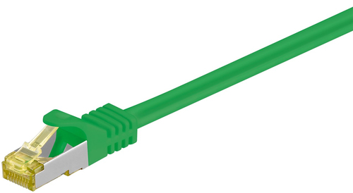 25m Patchkabel Cat7&comma; S&sol;FTP&comma; gr&uuml;n&comma; Kupfer&comma; Goobay