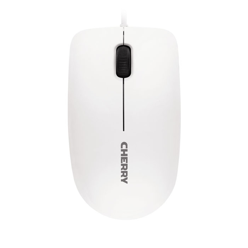CHERRY MC 1000 Kabelgebundene Maus&comma; Wei&szlig; Grau&comma; USB