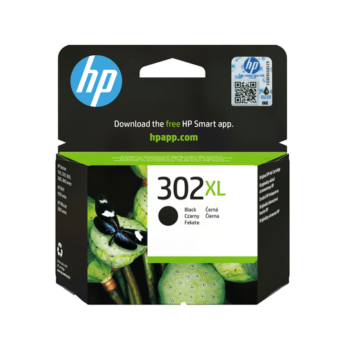 HP 302XL High Yield Black Original Ink Cartridge&comma; schwarz&comma; Tinte