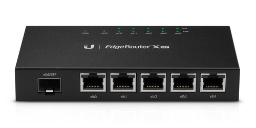 Ubiquiti ER-X-SFP Kabelrouter Schwarz