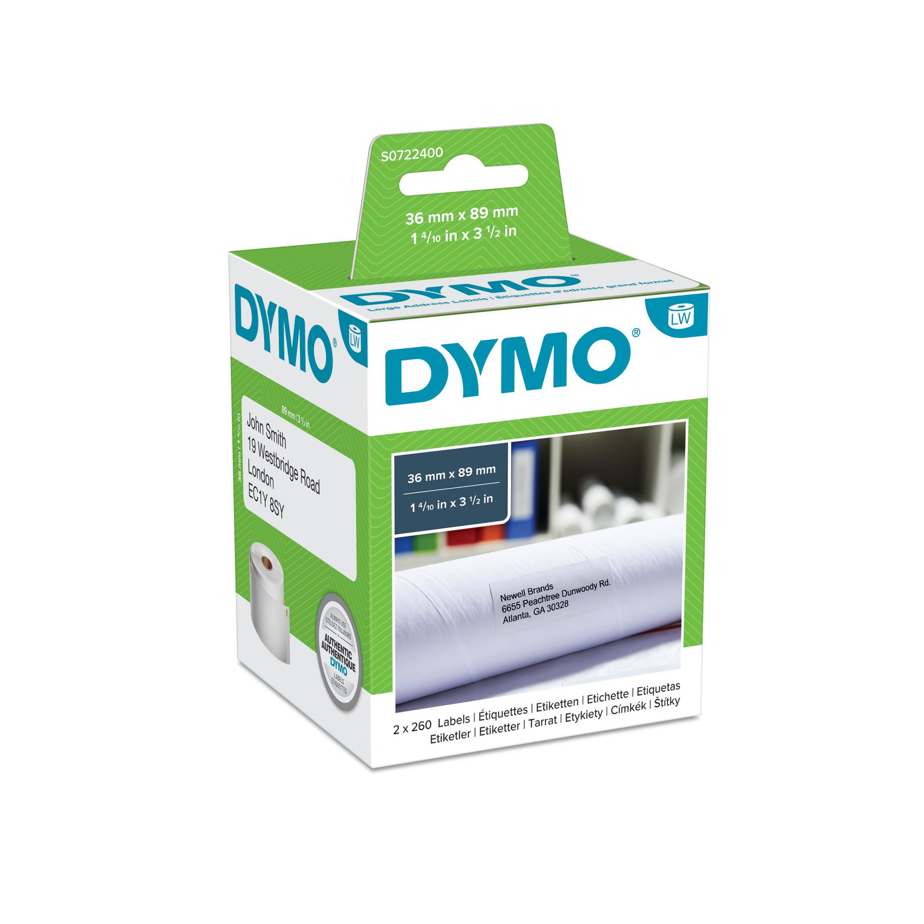 Dymo Etiketten LabelWriter 99012, 89x36mm, Dymo Etiketten LabelWriter 99012, 89x36mm,