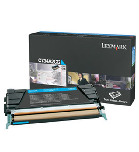 Lexmark C734A2CG, original, cyan, Toner Lexmark C734A2CG, original, cyan, Toner