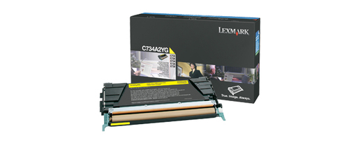 Lexmark C734A2YG, original, gelb, Toner Lexmark C734A2YG, original, gelb, Toner