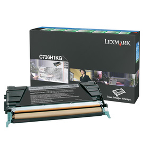 Lexmark C736H1KG, original, schwarz, Toner Lexmark C736H1KG, original, schwarz, Toner