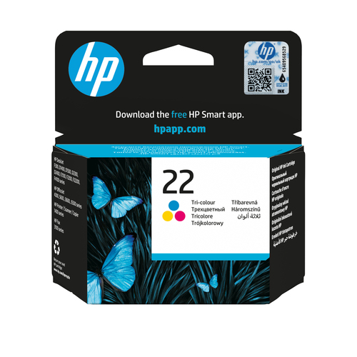 HP 22 Tri-color Original Ink Cartridge, cyan, magenta, gelb HP 22 Tri-color Original Ink Cartridge, cyan, magenta, gelb