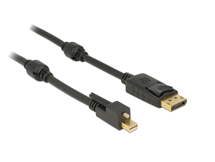 1&comma;0m Mini Displayport 1&period;2 St&period; &gt; Displayport St&period; 4K schwarz DeLock