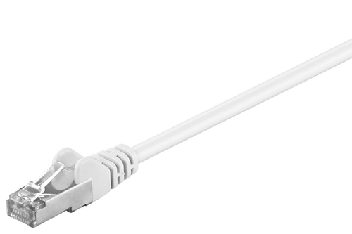50m Patchkabel Cat5e&comma; F&sol;UTP&comma; wei&szlig;&comma; Kupferverkleidetes Aluminium &lpar;CCA&rpar;&comma; Goobay