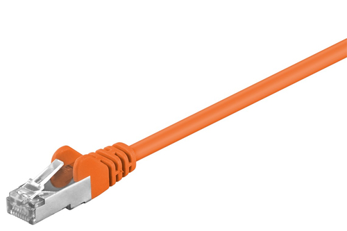 0&comma;5m Patchkabel Cat5e&comma; F&sol;UTP&comma; orange&comma; Kupferverkleidetes Aluminium &lpar;CCA&rpar;&comma; Goobay