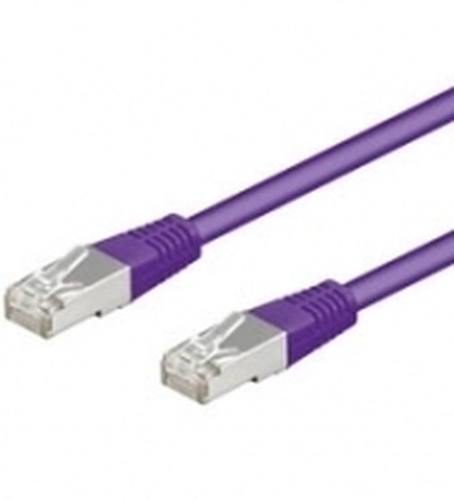 3m Patchkabel&comma; violett&comma; Goobay