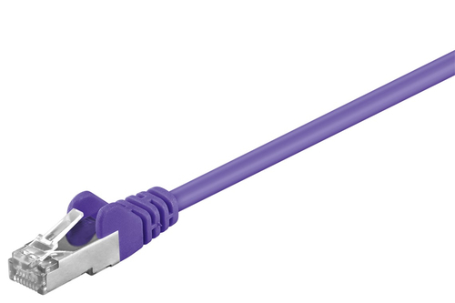 2m Patchkabel Cat5e&comma; SF&sol;UTP&comma; violett&comma; Kupferverkleidetes Aluminium &lpar;CCA&rpar;&comma; Goobay