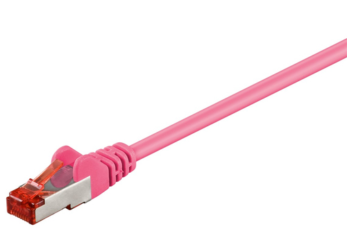 3m Patchkabel Cat6, S/FTP, magenta, Kupfer, Goobay 3m Patchkabel Cat6, S/FTP, magenta, Kupfer, Goobay