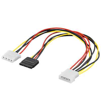 PC Y Stromkabel/Stromadapter 5.25; 1x