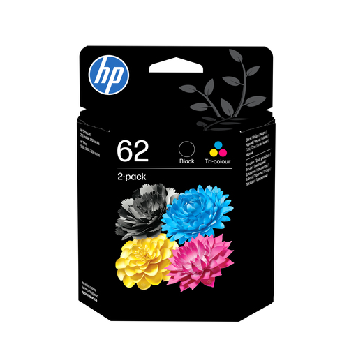 HP 62 2-Pack Tri-color/Black Original Ink Cartridge Combo, schwarz, cyan, magenta, gelb, Tinte HP 62 2-Pack Tri-color/Black Original Ink Cartridge Combo, schwarz, cyan, magenta, gelb, Tinte