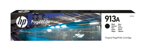 HP 913A Black Original PageWide Cartridge&comma; schwarz&comma; Tinte