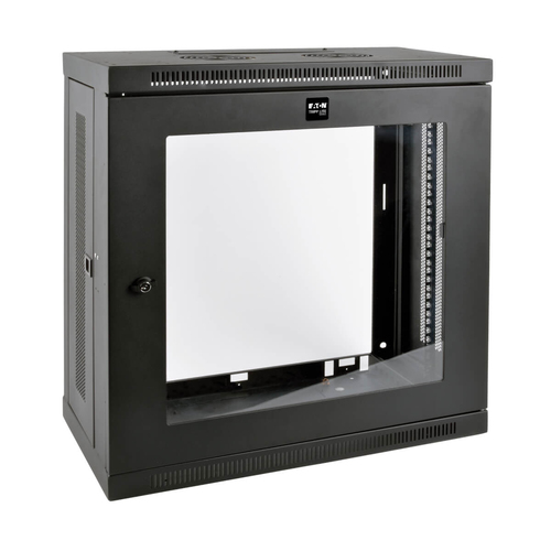 Tripp Lite SRW12U13G Tiefenverstellbares&comma; kleines SmartRack 12-HE-Rackgeh&auml;use mit sehr flachem Profil zur Wandmontage&comma; transparentes Acrylfenster