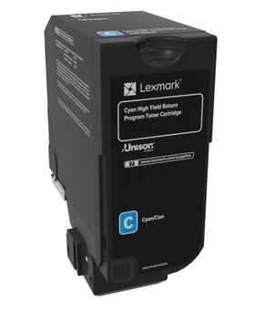 Lexmark 74C2HC0, original, cyan, Toner Lexmark 74C2HC0, original, cyan, Toner
