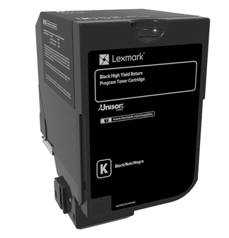 Lexmark 74C2HK0, original, schwarz, Toner Lexmark 74C2HK0, original, schwarz, Toner