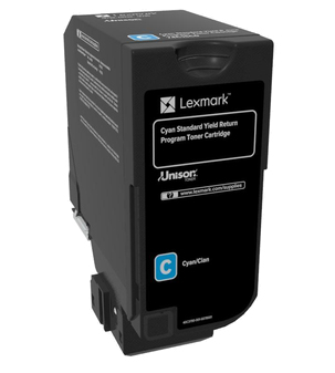 Lexmark 74C2SC0&comma; original&comma; cyan&comma; Toner