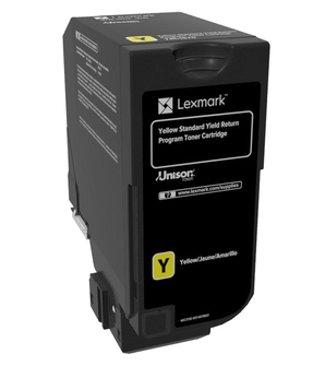 Lexmark 74C2SY0, original, gelb, Toner Lexmark 74C2SY0, original, gelb, Toner