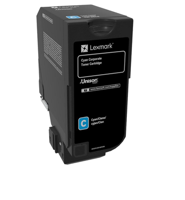 Lexmark 74C20CE&comma; original&comma; cyan&comma; Toner