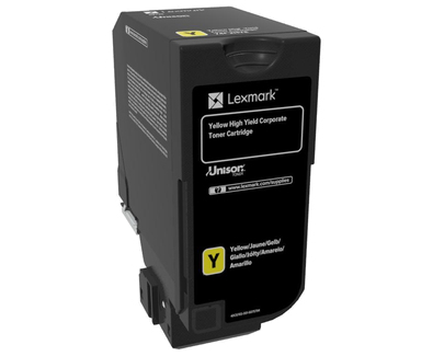 Lexmark 74C2HYE&comma; original&comma; gelb&comma; Toner