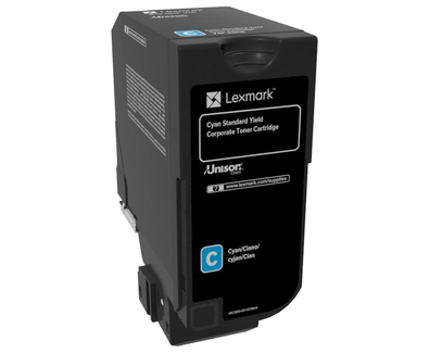 Lexmark 74C2SCE, original, cyan, Toner Lexmark 74C2SCE, original, cyan, Toner