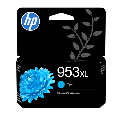 HP 953XL High Yield Cyan Original Ink Cartridge&comma; cyan&comma; Tinte