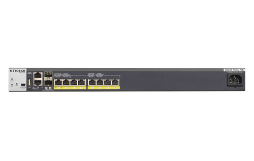 NETGEAR M4200-10MG-PoE&plus; L2&sol;L3 Managed Switch&comma; 8x RJ-45&comma; Backplane&colon; 90 Gbit&sol;s&comma; PoE