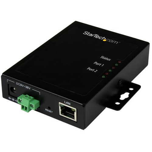 StarTech&period;com 2 Port Seriell auf IP Ger&auml;te Server - RS232 - Metall und Montierbar